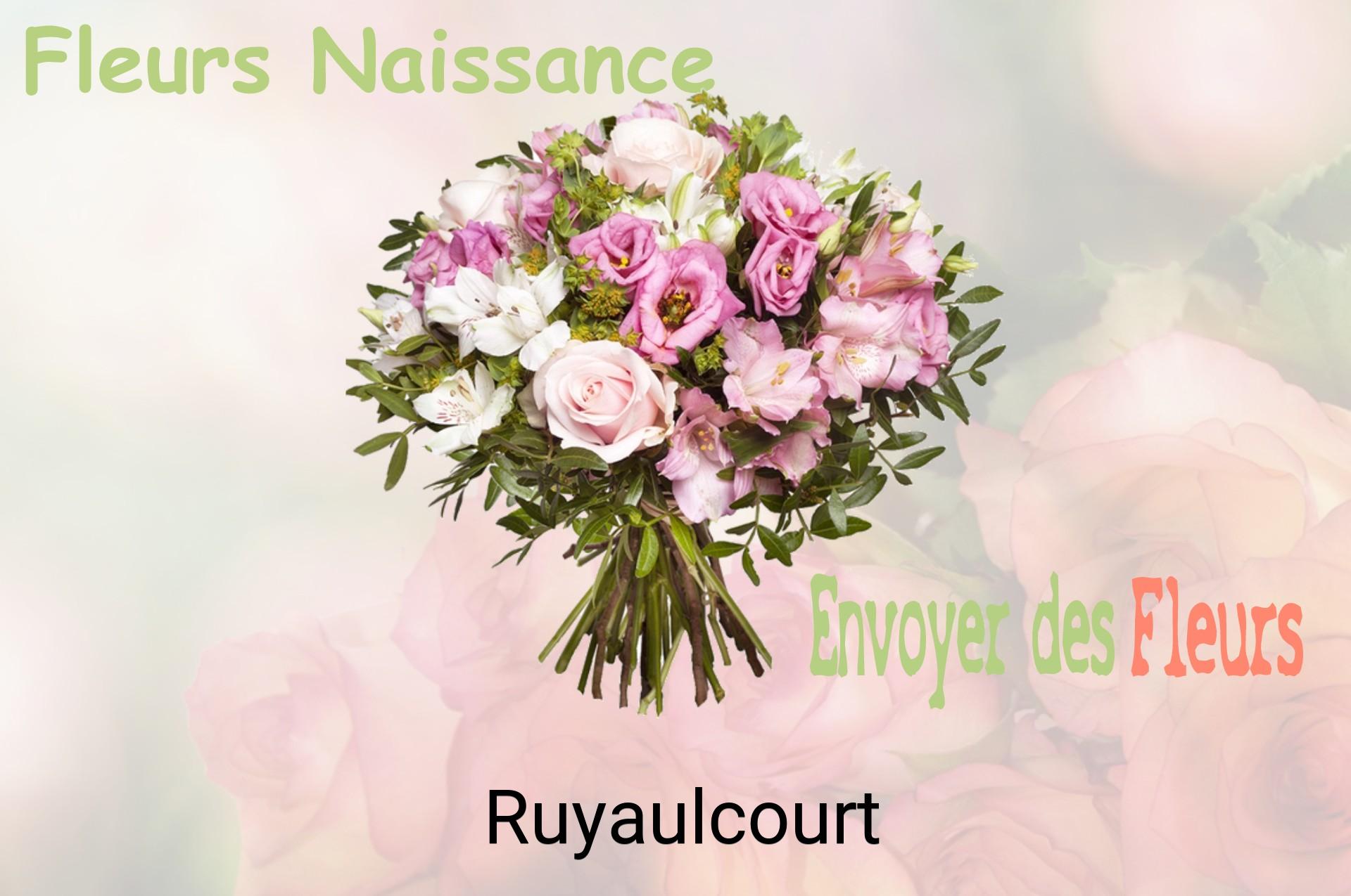 Bouquet de fleurs de naissance livré à Ruyaulcourt